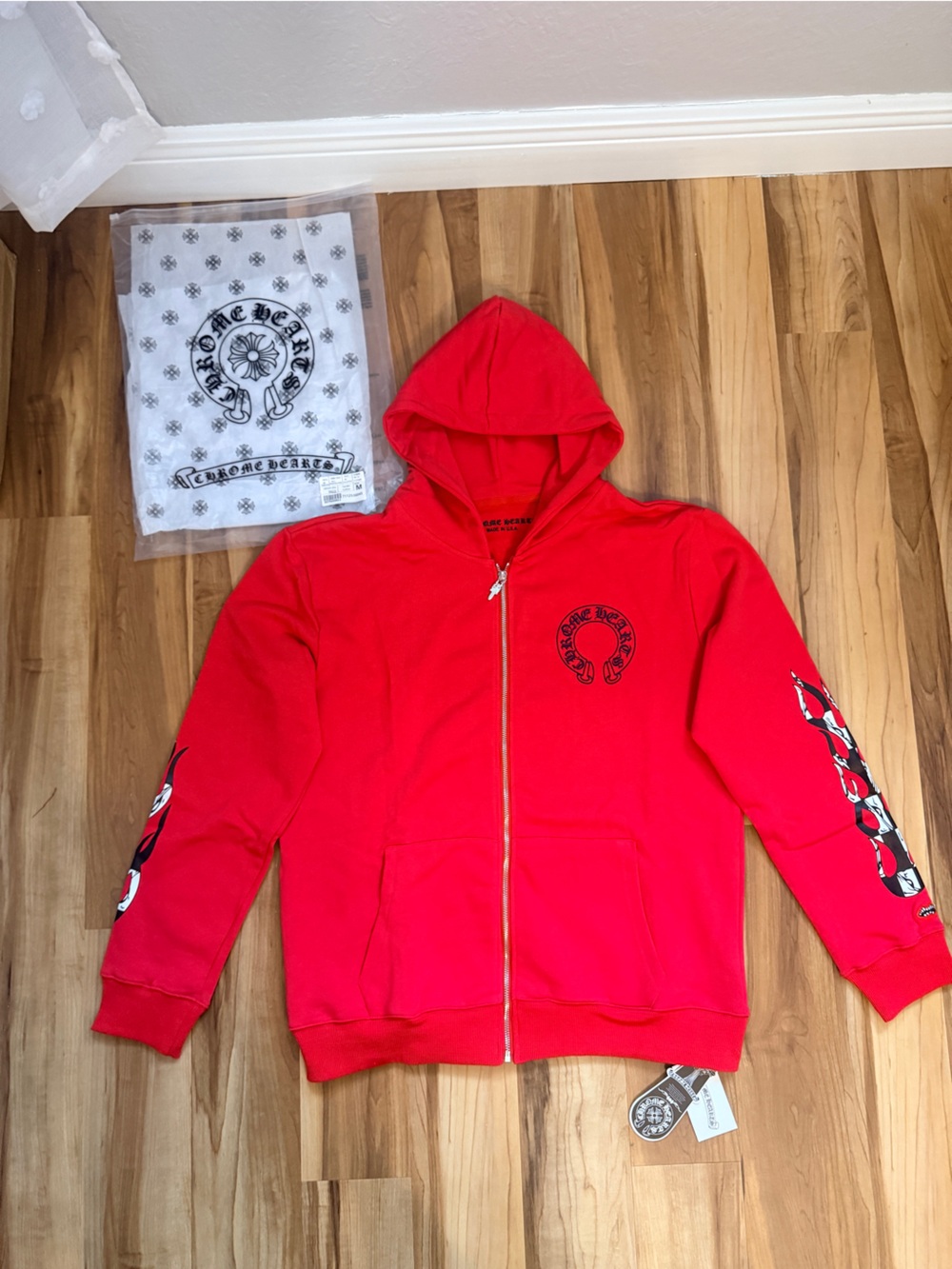 Chrome Hearts Matty Boy Red Lip Hoodie Size M